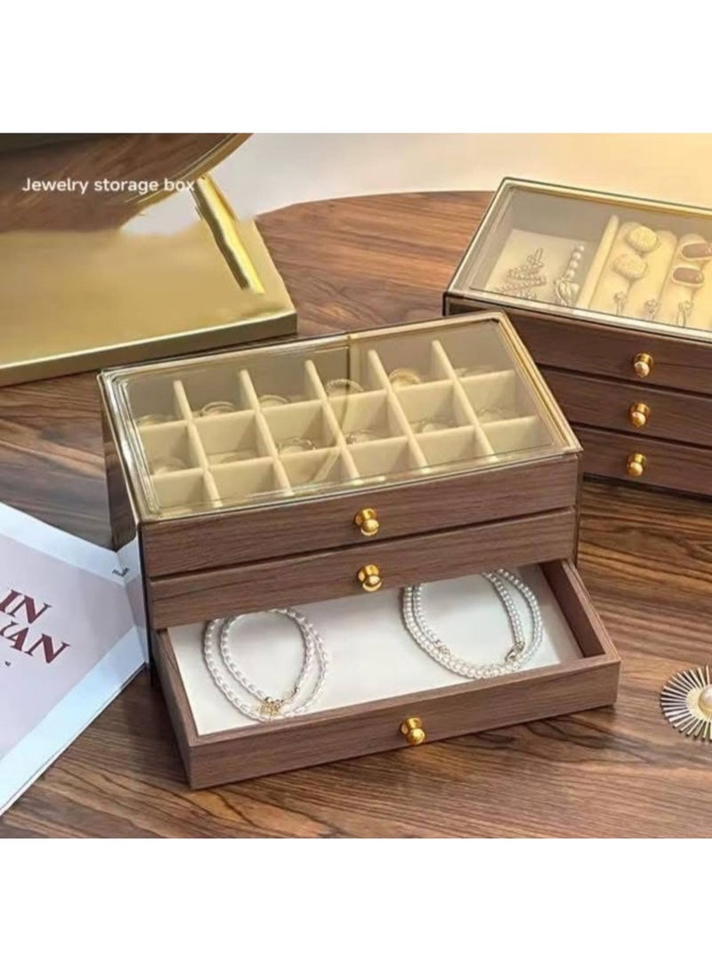 Wooden jewelry and accessories organizer box - Image 5