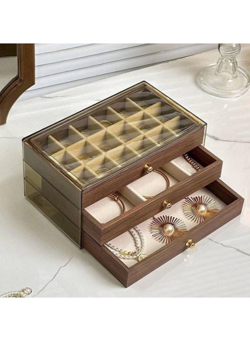 Wooden jewelry and accessories organizer box - Image 2