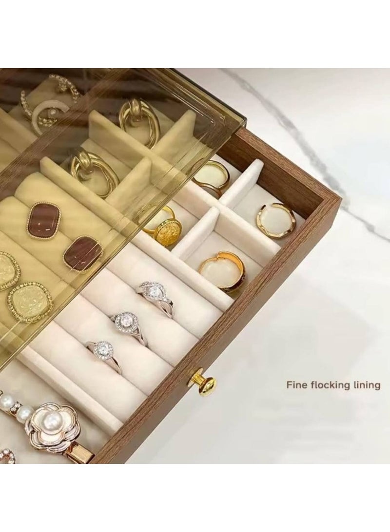 Wooden jewelry and accessories organizer box - Image 3