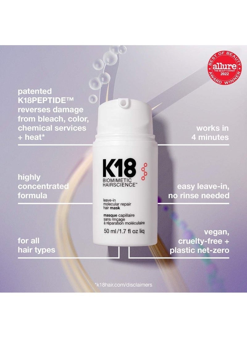 K18 Leave-in Molecular Repair Hair Mask 50Ml - Image 2
