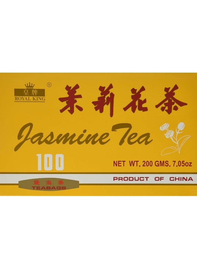 Royal King Jasmine Tea - 100 Tea Bags - Image 1