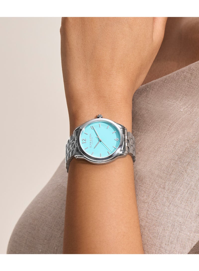 OLIVIA BURTON ROUND ANALOG WOMEN'S TURQUOISE CASE WATCH - 24000157 - Image 3