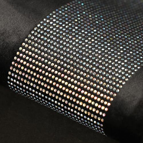 Valleycomfy Steering Wheel Cover for Women Men Bling Bling Crystal Diamond Sparkling Car SUV Wheel Protector Universal Fit 15 Inch (Black with Colorful Diamond,Standard Size(14" 1/2-15" 1/4)) - Image 5