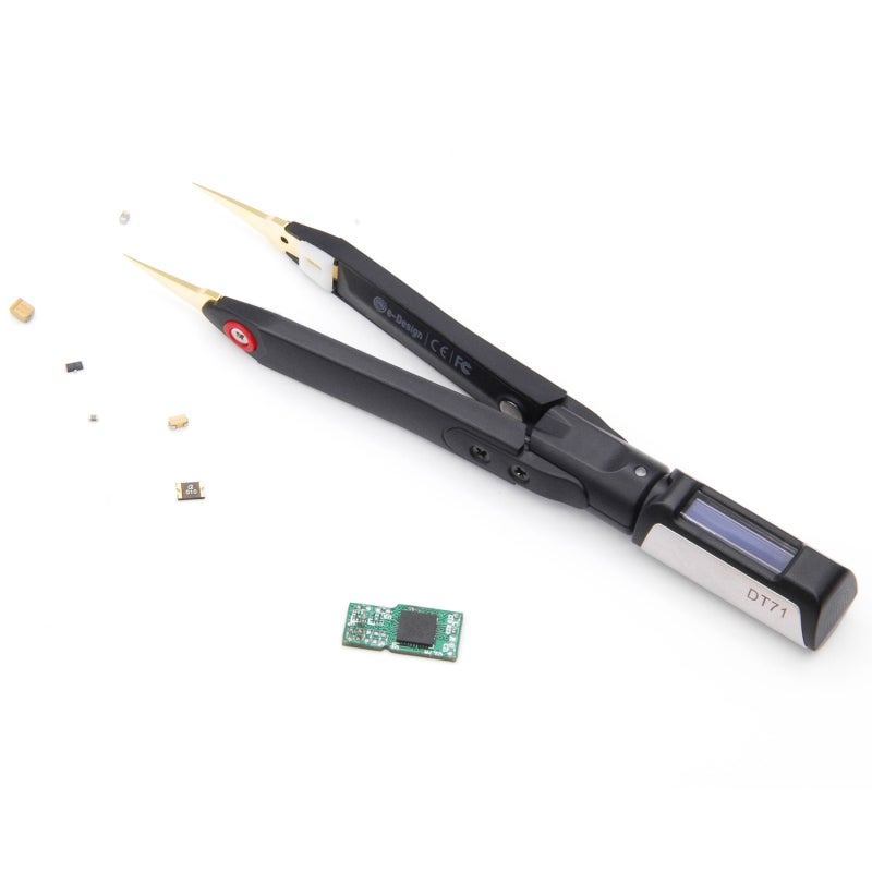 Digital Tweezers: 3-Section Split Structure OLED Screen 360-Degree Adjustable Window - Intelligent Attitude Judgment Hidden Touch Buttons for Electronic Component Testing & Precision Measurement - Image 4