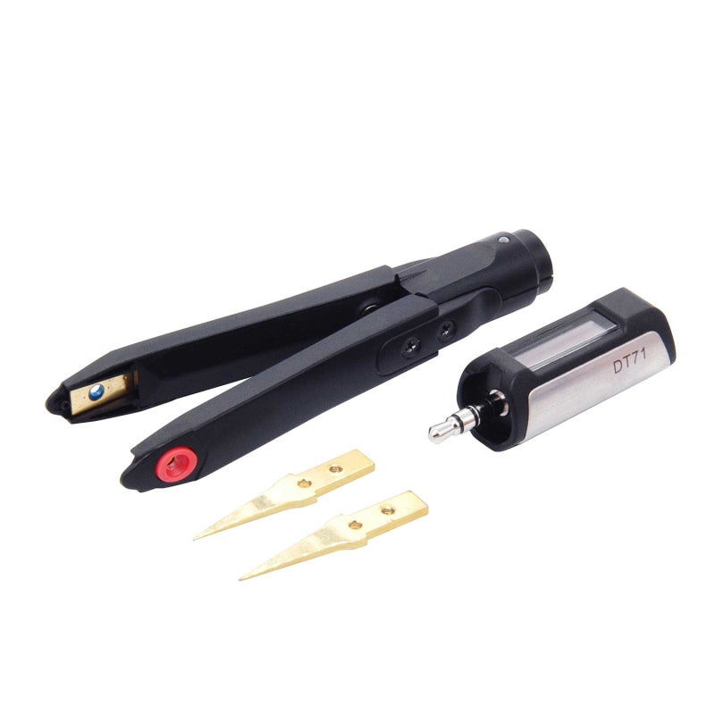 Digital Tweezers: 3-Section Split Structure OLED Screen 360-Degree Adjustable Window - Intelligent Attitude Judgment Hidden Touch Buttons for Electronic Component Testing & Precision Measurement - Image 1
