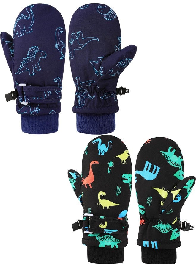 ENBAOHUI Baby Waterproof Mittens Threaded waterproof Mitten Fleece Lined Glove Kids Snow Ski Mitten for Boys Girls 6Months-5T - Image 1