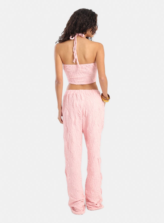 Carina Ribbed Halter Neck Beach Set  - Image 3
