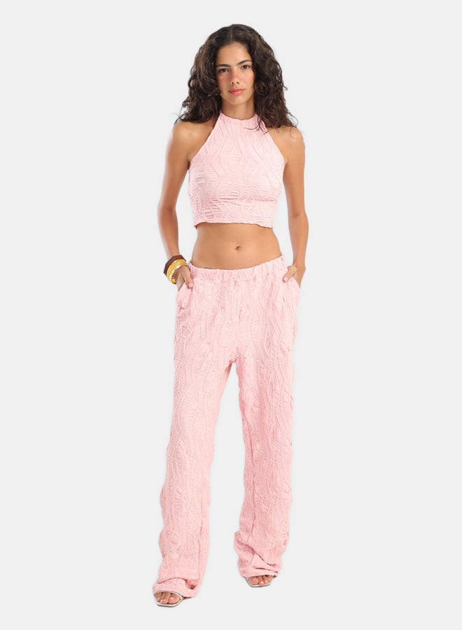 Carina Ribbed Halter Neck Beach Set  - Image 1