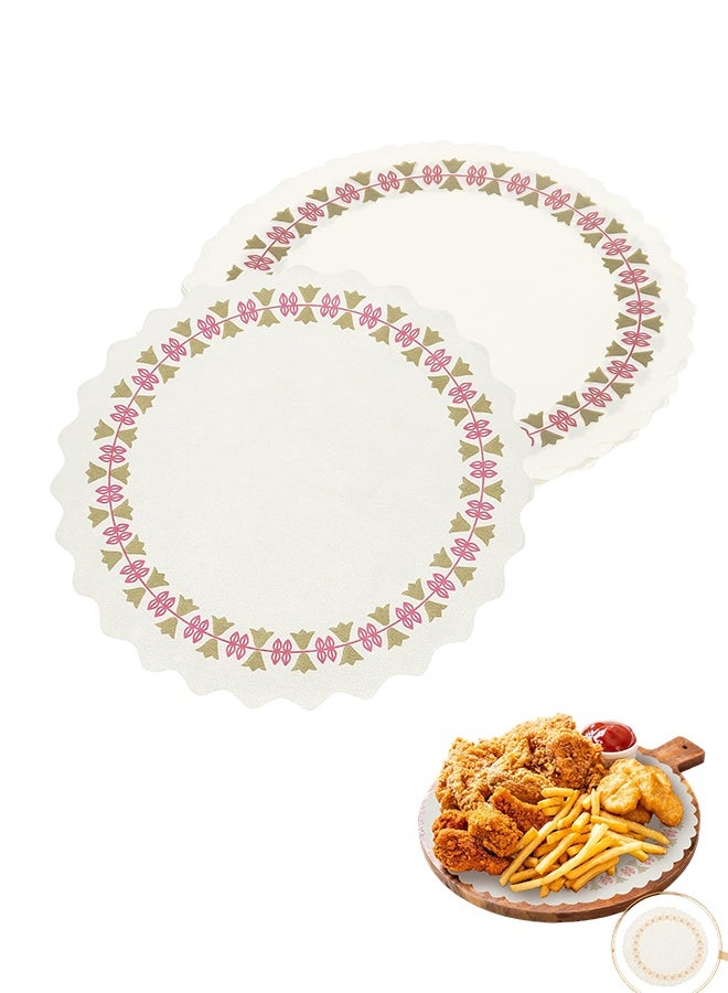 100 Parchment Paper Sheets for Food, Sandwich Wrapping Paper, Greaseproof and Non-Stick Paper, Food Basket Liner for French Fries, Fried Chicken, Hamburgers, Cakes, Suitable for Picnics and Parties  - Image 1