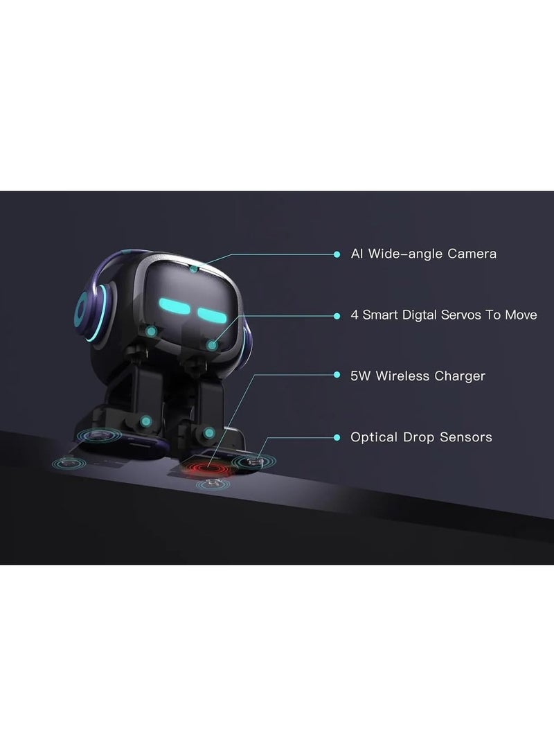 Living.ai Emo Go Home – Smart AI Desktop Companion Robot with Voice Commands, Face Recognition, Emotions, Charging Dock & Games - Image 5