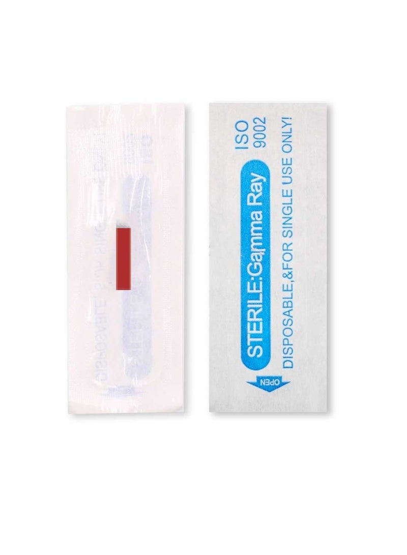 IOLITE Microblading 7 Prong Slant Flat Needle IS7PRD SPMU NEEDLE Size 25mm one time use disposable blade Sterile packaged 12pcs - Image 2