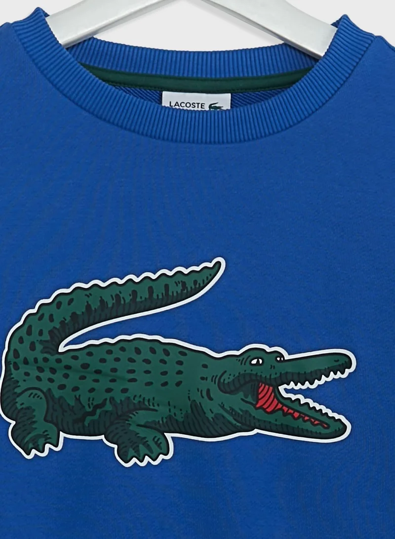 LACOSTE Kids Slogan Sweatshirts