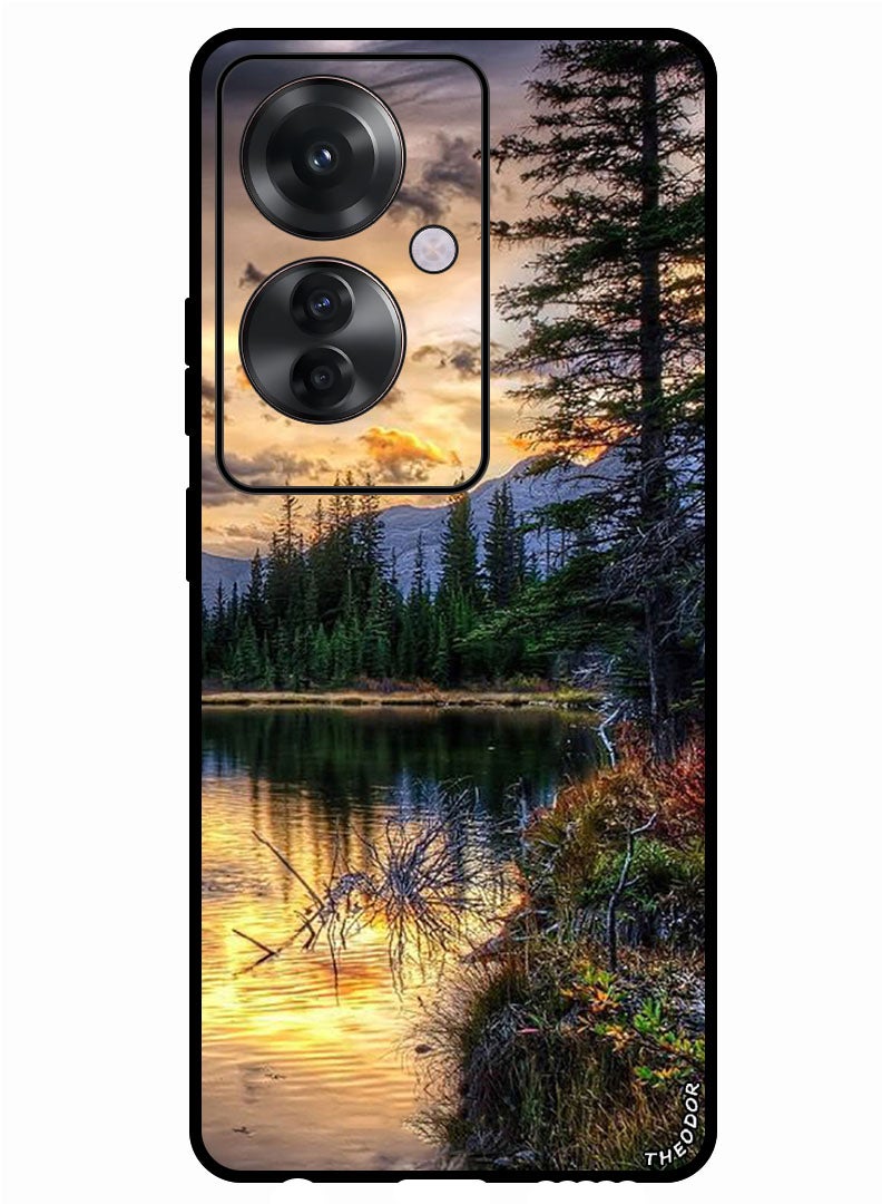 Theodor Protective Case Anti Scratch Shock Proof Bumper Cover For Oppo Reno 11F Nature - Image 1