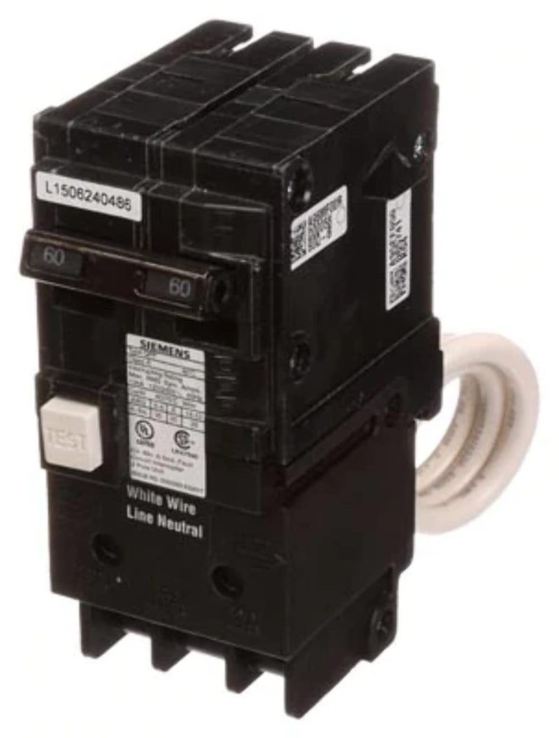 SIEMENS Siemens QF250A Breaker Ground Fault Circuit Interrupter 50 Amp 2 Pole 240 Volt 10000 AIC 