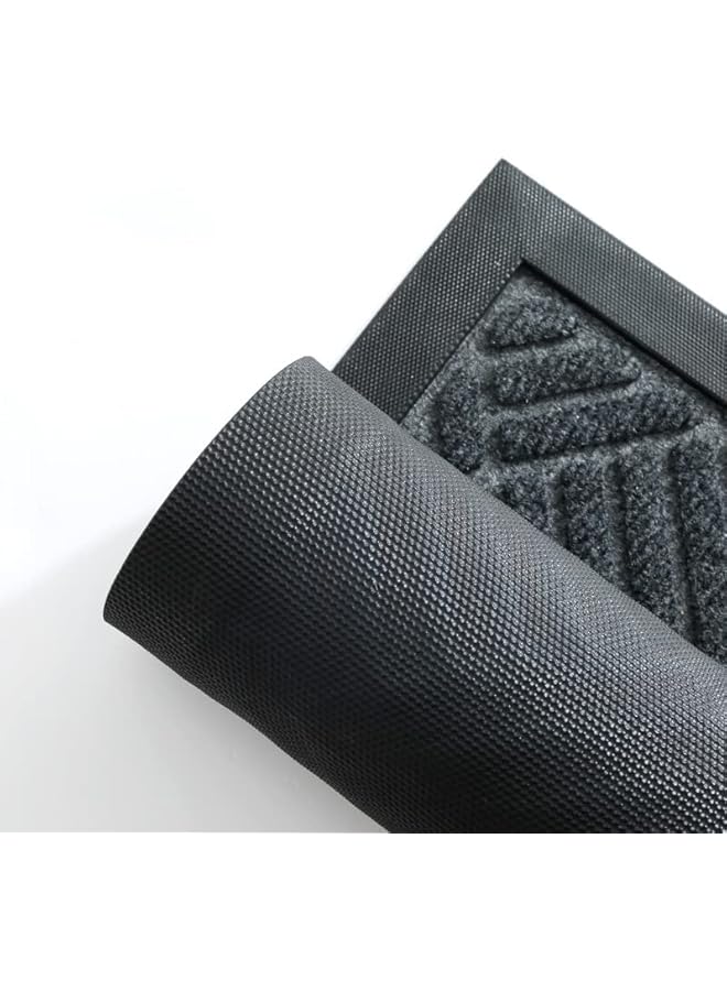 The Bros Ultra Absorbent Moisture Guard Doormat, Door Mat Home Welcome Mats Outdoor and Indoor, Front Welcome Mat Doormat for Home Entrance, Outside Entry, Yard, Floor [75 * 45CM][Black] - Image 5