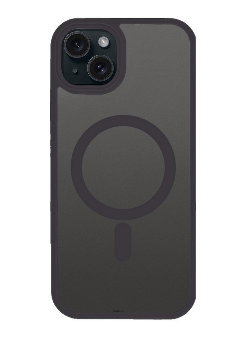 CATANES 2 Pieces Magnetic Slim Protective Case for iPhone 15 Plus - with Wireless Charging Support with 3D Screen Protector - Grey - Image 4