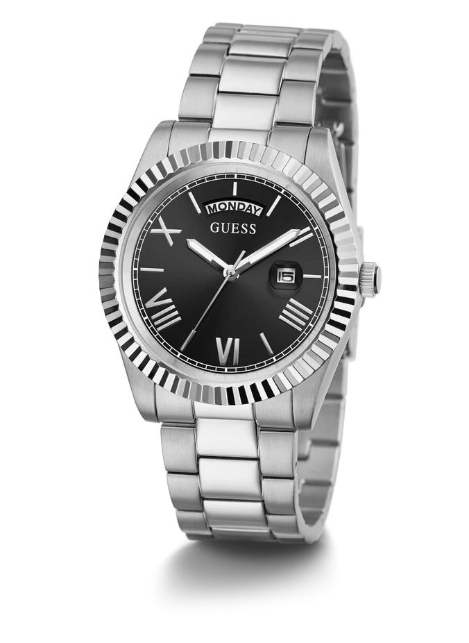 Guess Men's Quartz Watch with Stainless Steel Strap, Size 42, Silver, Model: GW0265G1, Silver/Black, ONE - pzsku/Z78BAC4DE2B112487A026Z/45/_/1741519006/097f7d68-4f07-4dc7-a104-a0d674df8045