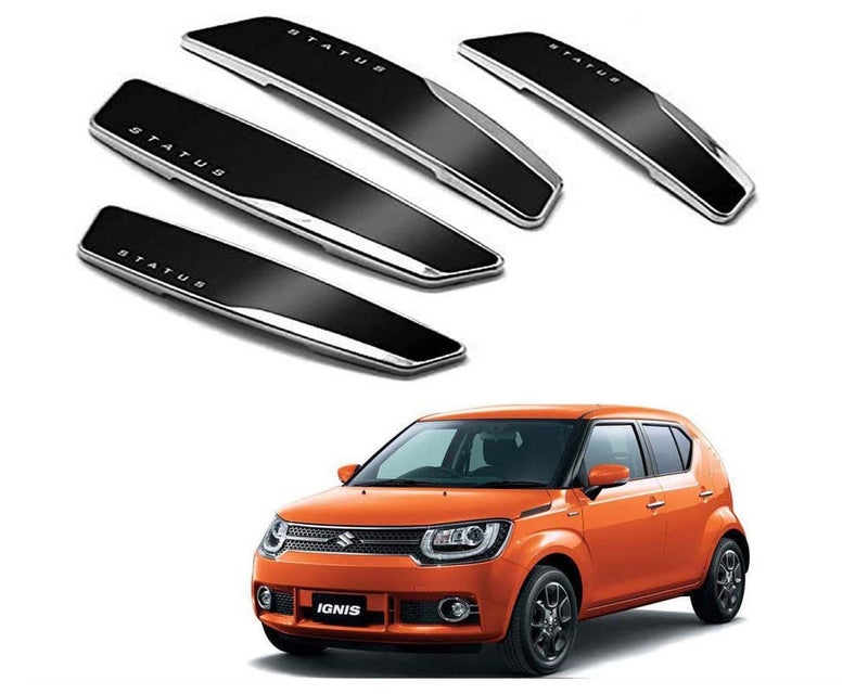 Auto E-Shopping Status Car Door Guard Edge Protector Black Color for Ignis Set of 4 Pieces - Image 1