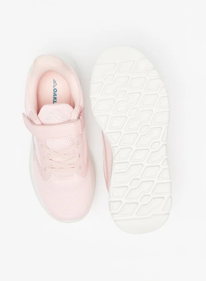 Oaklan by Shoexpress Girl's Textured Casual Shoes Sneakers With Hook And Loop Closure