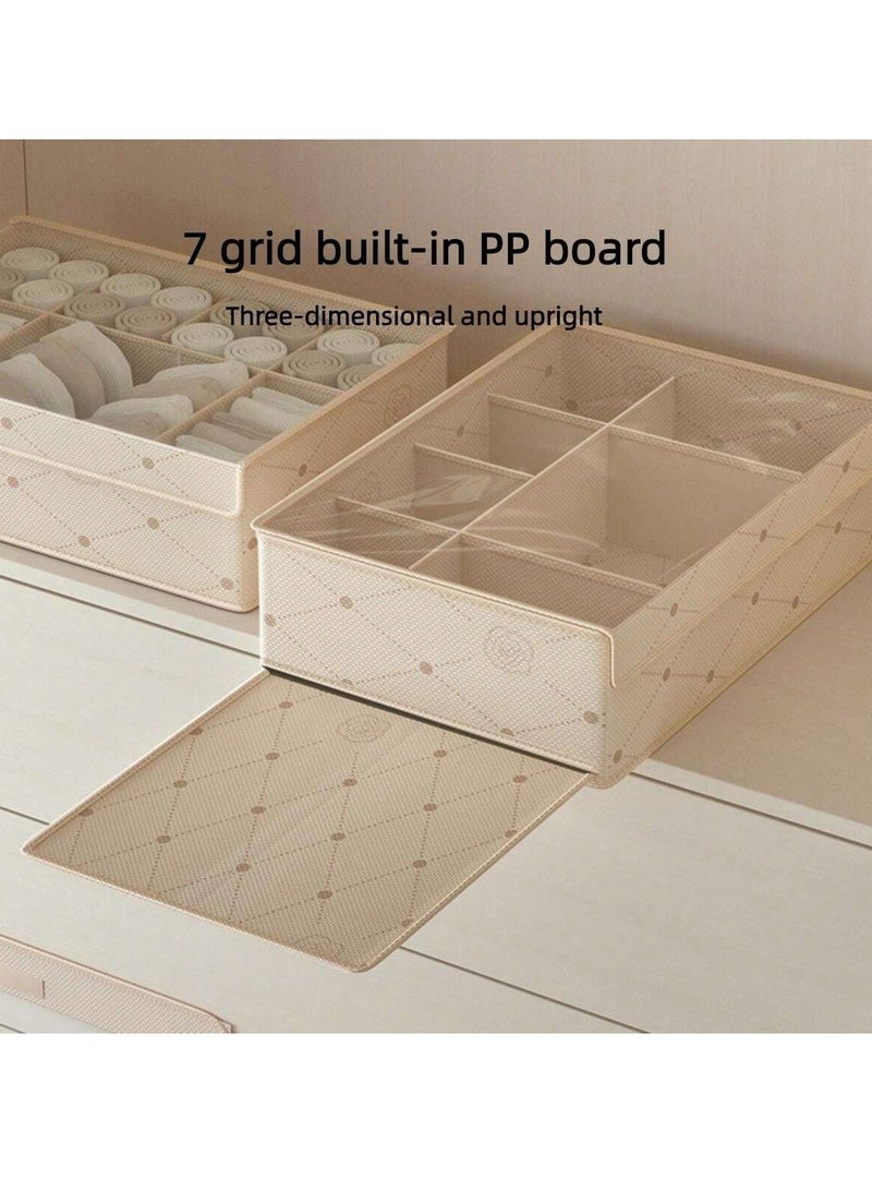 شو وو 2 قطعة سلة تخزين قابلة للطي، صندوق أدراج قابل للغسل، صندوق تخزين الملابس، منظم جينز خزانة الملابس، منظمات أدراج مرئية مع غطاء، نافذة شفافة للملابس، القمصان، السراويل، السترات - Image 4