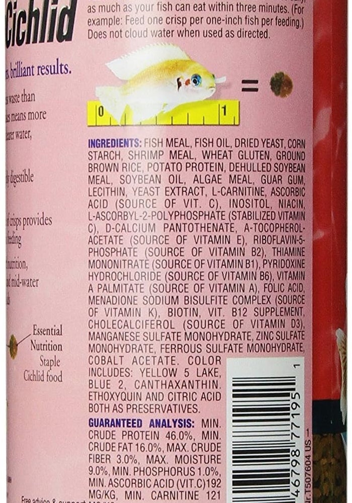 TetraCichlid Cichlid Crisps Advanced Formula - 8.82 Ounce - Image 2