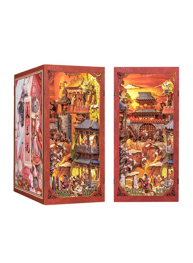 الأزرق جي دبليو غرفة استراحة الحيوانات النادرة diy الخشب ثلاثي الأبعاد ثلاثي الأبعاد تجميع يدوي نموذج بناء الكتب لإرسال عيد ميلاد - Image 1