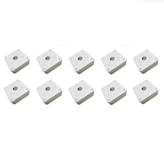 Bectro PVC Square Junction Box 4x4 Inches for CCTV Cameras Pack of 10 - Image 1