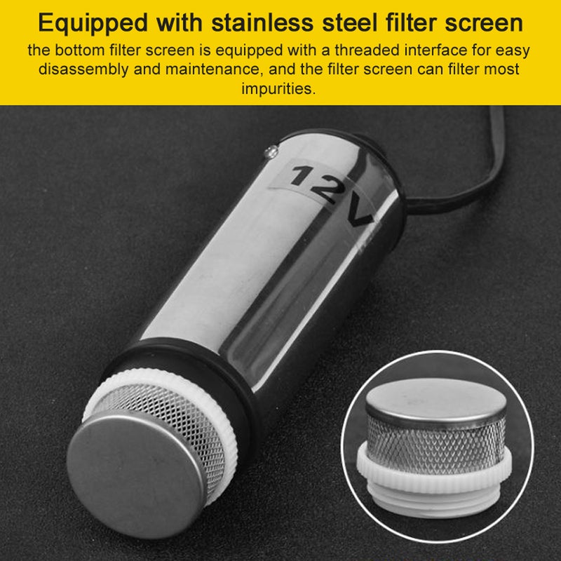 12Volt Self Priming Submersible Oil Pump Small Electric Water Oil Transfer Refueling Submersible Pump Portable Oil Pump For Car Motorbike - Image 5