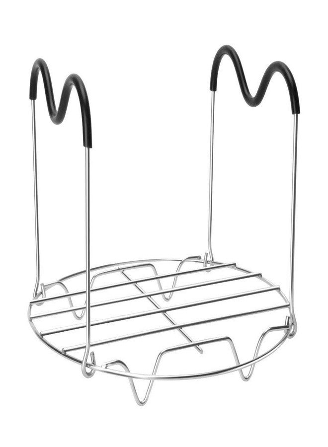 Tookie Steamer Rack Trivet with Silicone Handle Compatible with Instant Pot, 6, 8 Quart Steamer Wire Cooling-Rack Trivet Accessory for Healthier Meals, Multi-Use Rack for Roasting & Serving - Image 1