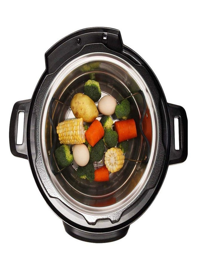Tookie Steamer Rack Trivet with Silicone Handle Compatible with Instant Pot, 6, 8 Quart Steamer Wire Cooling-Rack Trivet Accessory for Healthier Meals, Multi-Use Rack for Roasting & Serving - Image 5