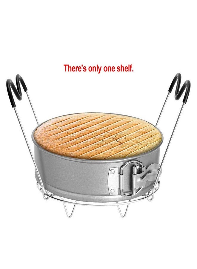 Tookie Steamer Rack Trivet with Silicone Handle Compatible with Instant Pot, 6, 8 Quart Steamer Wire Cooling-Rack Trivet Accessory for Healthier Meals, Multi-Use Rack for Roasting & Serving - Image 3