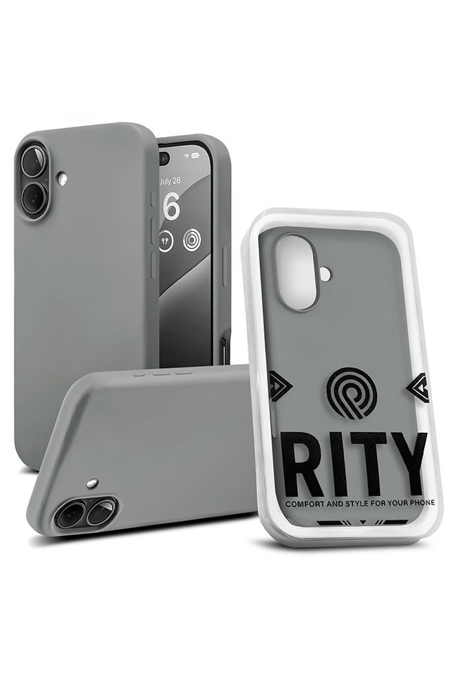 ريتي غطاء سيليكون لآيفون 16 بلس – تصميم أنيق بجودة فائقة، ملمس ناعم احترافي، مقاوم للصدمات، حماية كاملة مع بطانة فاخرة من الألياف الدقيقة - Image 1