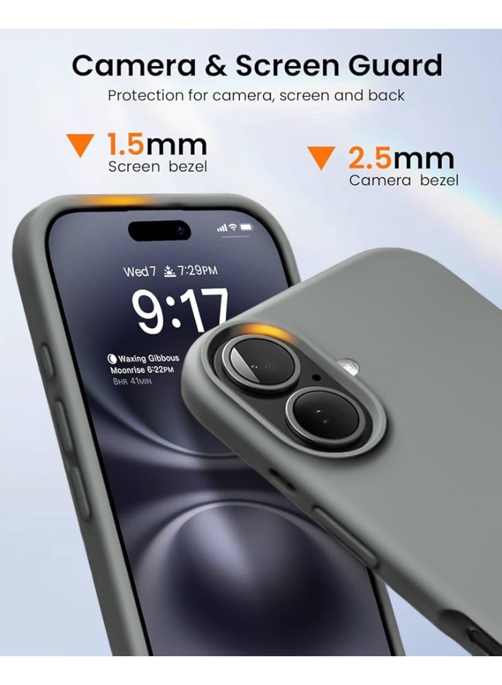 ريتي غطاء سيليكون لآيفون 16 بلس – تصميم أنيق بجودة فائقة، ملمس ناعم احترافي، مقاوم للصدمات، حماية كاملة مع بطانة فاخرة من الألياف الدقيقة - Image 2