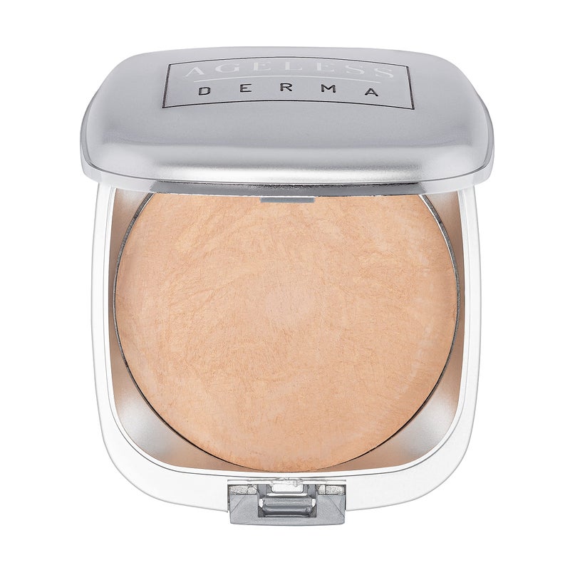 Ageless Derma Mineral Baked Foundation- A Vegan - Paraben - Gluten and Cruelty Free buildable Powder Makeup Foundation (Dover Beige) - Image 1