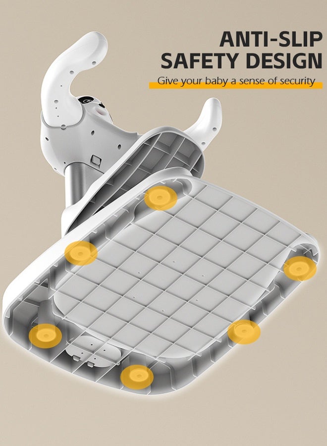 Soft Touch Baby Shower Stand Panda Toddler Bath Support with Seat Portable Bath Helper for Infants & Toddlers Durable Baby Bath Aid with High Adjustable Baby Shower Support for 6 Months+ Baby - Image 5