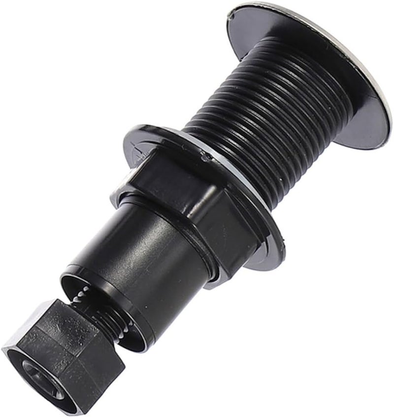 زر تشغيل هوائي أسود من الفولاذ المقاوم للصدأ مقاس 25 مم لمفرمة النفايات وغسالة الصحون وحوض الاستحمام - Image 2