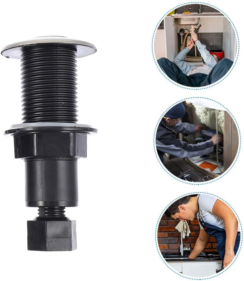 زر تشغيل هوائي أسود من الفولاذ المقاوم للصدأ مقاس 25 مم لمفرمة النفايات وغسالة الصحون وحوض الاستحمام - Image 5