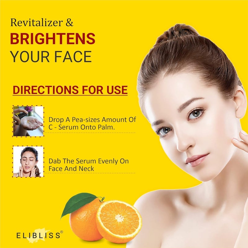 ELIBLISS Vitamin C Skin Clearing Serum For Brightening AntiAging Skin Repair Dark Circle 30 ml 30 ml - Image 5