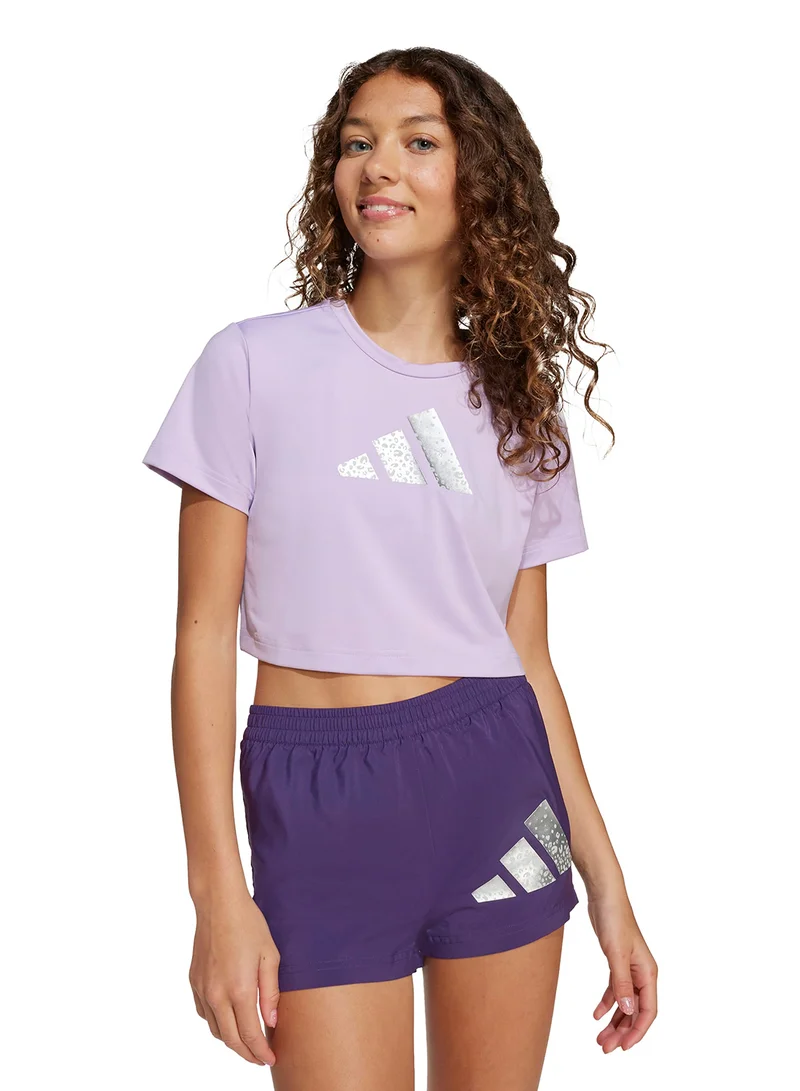 Adidas Youth Training Essential Glam Printed T-Shirt