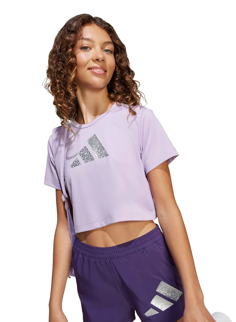 Adidas Youth Training Essential Glam Printed T-Shirt