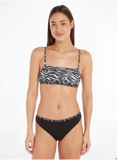 CALVIN KLEIN Women's 2 Pack Thongs  - Cotton, Black  - Image 2