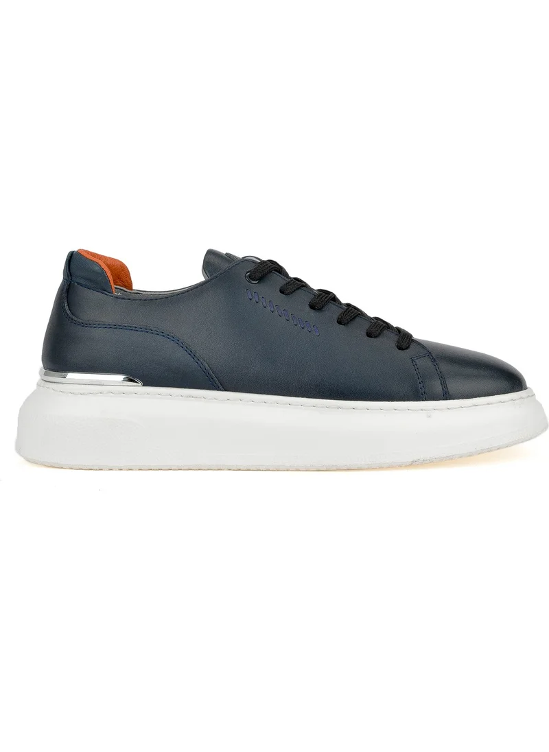 Ziya Men's Leather Sneaker 151987Z024 Navy Blue