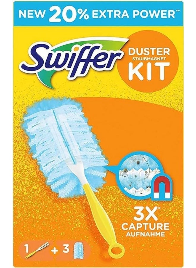 Swiffer مجموعة منظف الغبار سويفر، 1 مقبض و 3 وسادات استبدال (عبوة من 1x1 قطعة) - Image 1