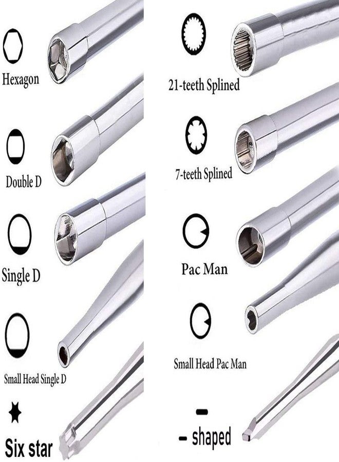 جيترون مجموعة مفكات أدوات تنظيف المكربن، مكونة من 10 قطع، لضبط المكربن الشائع ثنائي الأشواط، وضبط المكربن الصغير للمحرك - مجموعة المكربن - Image 2