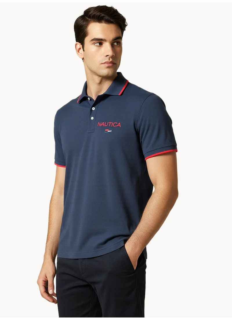 نوتيكا Basic Regular Fit Premium Cotton Logo Polo Shirt