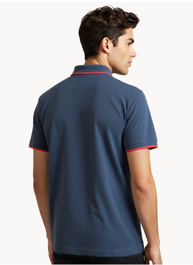 NAUTICA Basic Regular Fit Premium Cotton Logo Polo Shirt  - Image 3