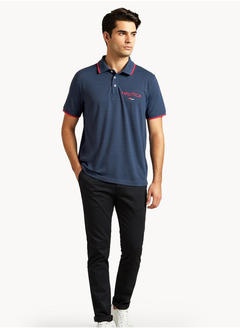 NAUTICA Basic Regular Fit Premium Cotton Logo Polo Shirt  - Image 4