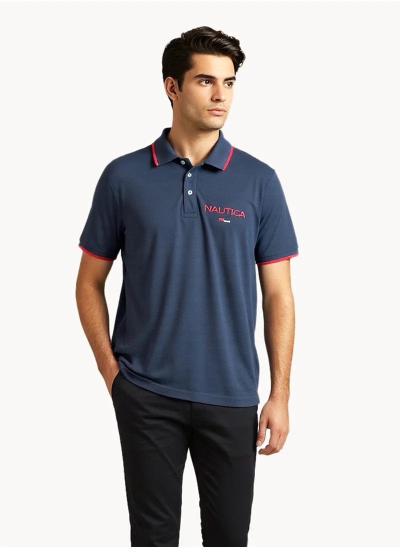 نوتيكا Basic Regular Fit Premium Cotton Logo Polo Shirt