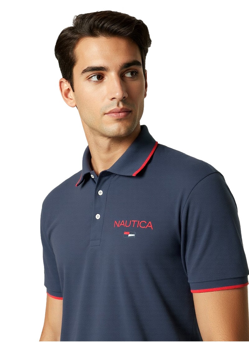 NAUTICA Basic Regular Fit Premium Cotton Logo Polo Shirt  - Image 5