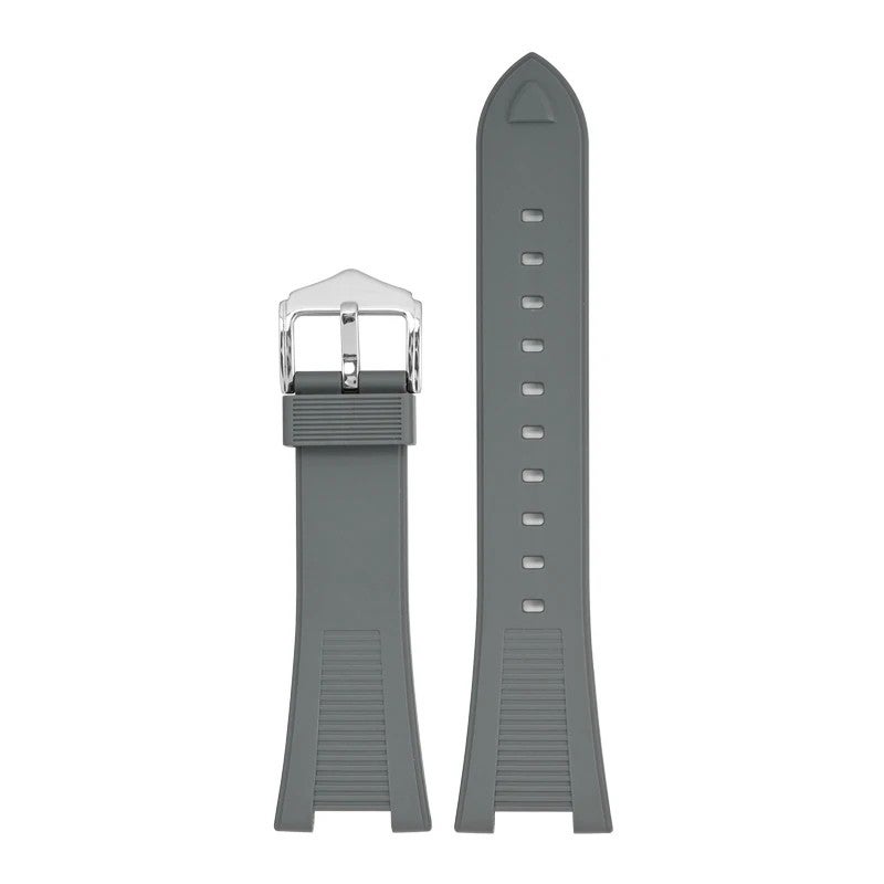 Bluejw 25mm Soft Silicone Sport Watch Strap - Waterproof Rubber Replacement Watch Band for Smart Watches - Black, Blue, Brown - Image 1